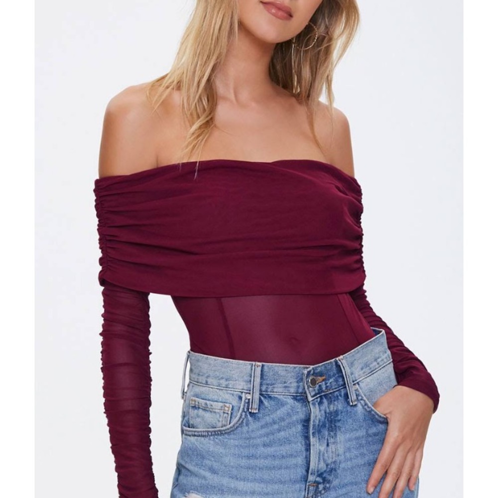COPY - Off Shoulder Mesh Bodysuit